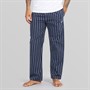 Bench Mens Taeric Poplin Stripe Lounge Pants Navy Stripe