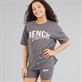 Bench Mädchen Vexlo T Shirt und Shorts Set Charcoal