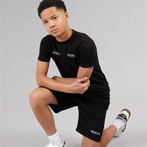 Bench Junge Biller T Shirt und Shorts Set Schwarz