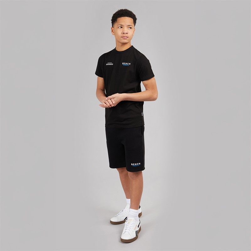 Bench Junge Biller T Shirt und Shorts Set Schwarz
