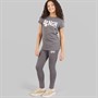 Bench Mädchen Wibsy T Shirt und Leggings Set Charcoal