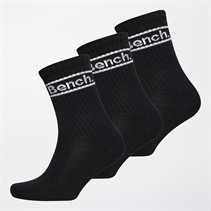 Bench Girls Kaz G Three Pack Socks Black
