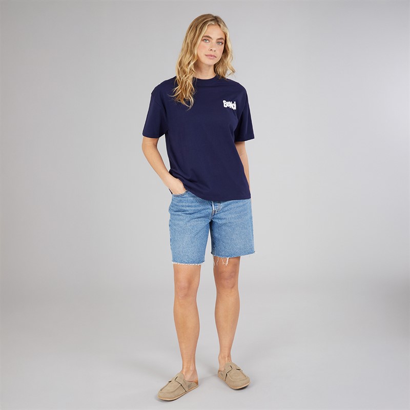 Bench Damen Sarrine Oversized T Shirt Deep Navy