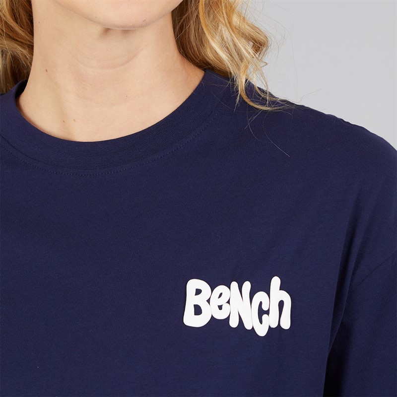 Bench Damen Sarrine Oversized T Shirt Deep Navy