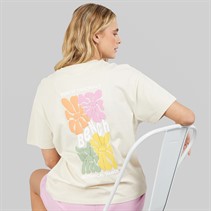 Bench Damen Sarrine Oversized T Shirt Chalk