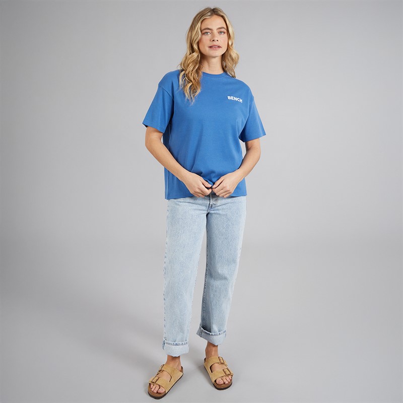 Bench Womens Kassa Oversized T-Shirt Cobalt Blue