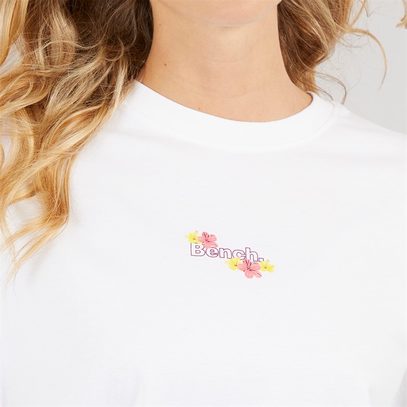 Bench Damen Craya T Shirt Weiß