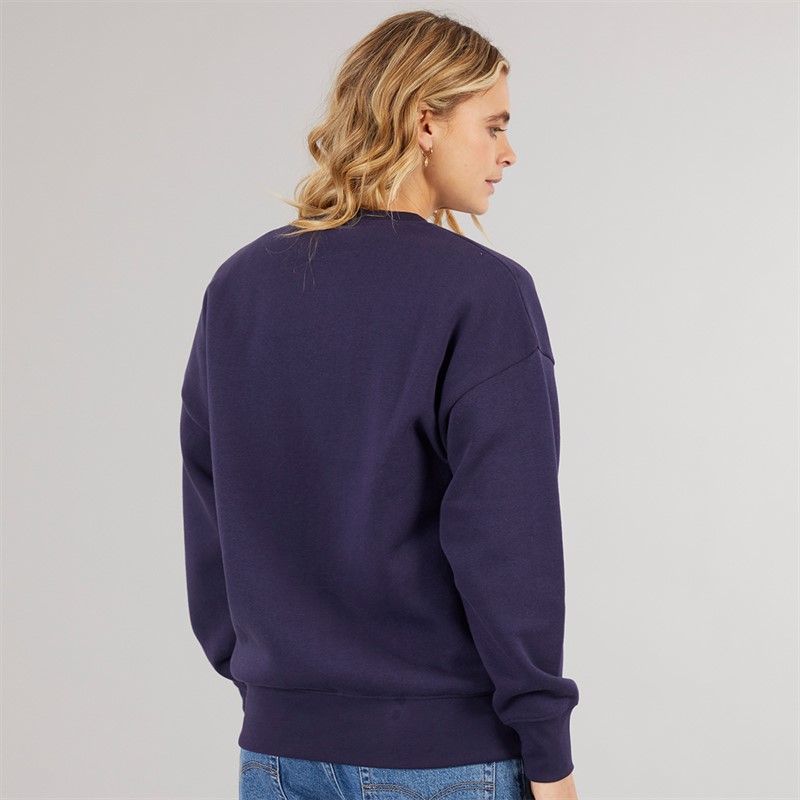 Bench Womens Rion Oversized Sweatshirt Deep Navy
