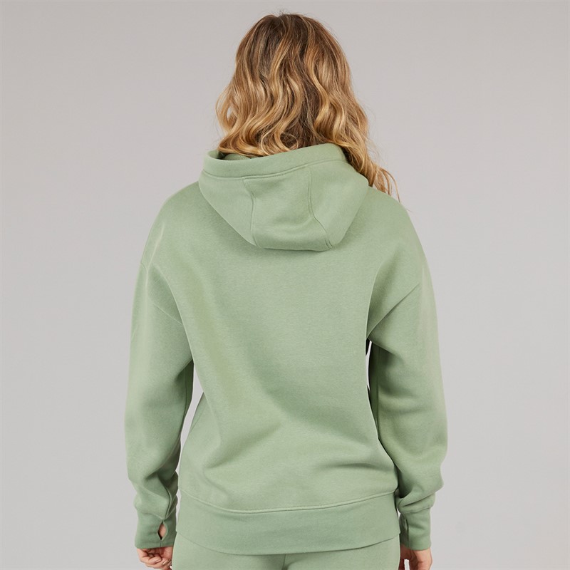 Bench Womens Riddy Oversized Hoodie Sage Green