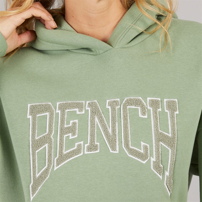 Bench Womens Riddy Oversized Hoodie Sage Green