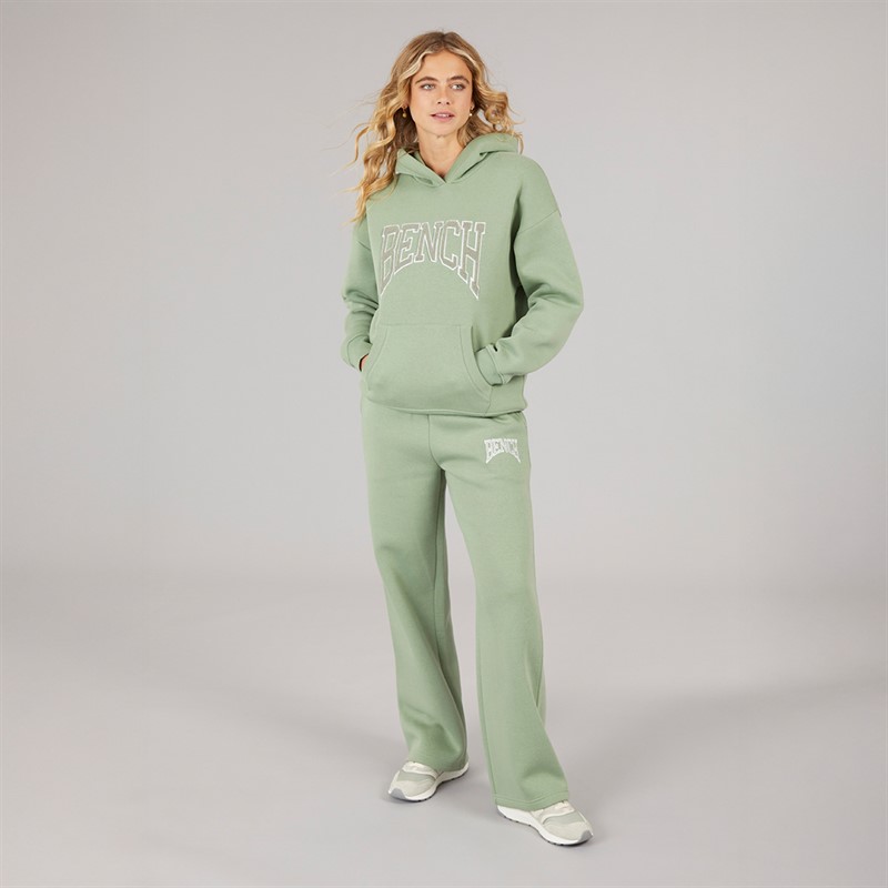 Bench Womens Riddy Oversized Hoodie Sage Green