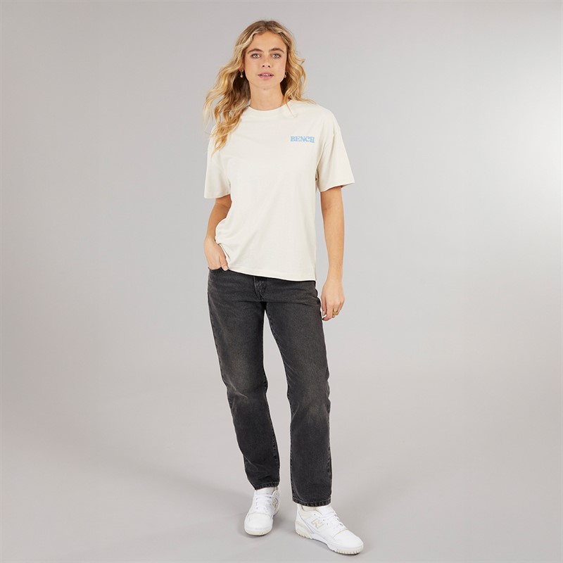 Bench Damen Dernia T Shirt Off White