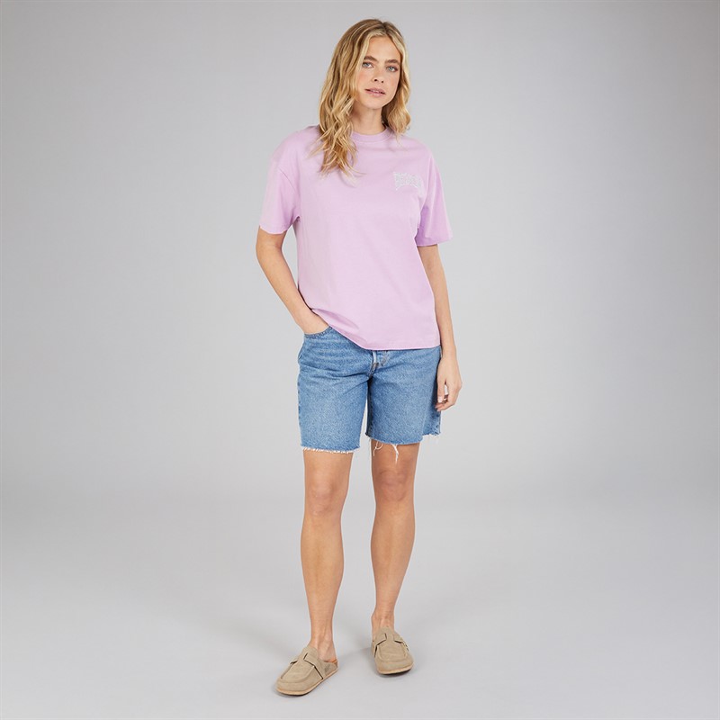 Bench Womens Renna T-Shirt Lilac Breeze