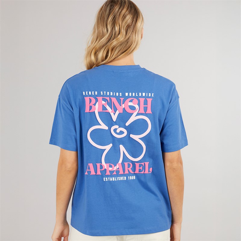 Bench Damen Dernia T Shirt Cobalt Blue