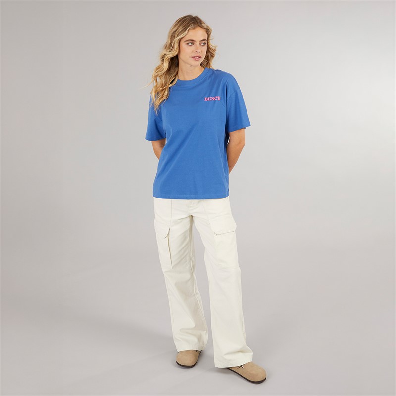 Bench Damen Dernia T Shirt Cobalt Blue