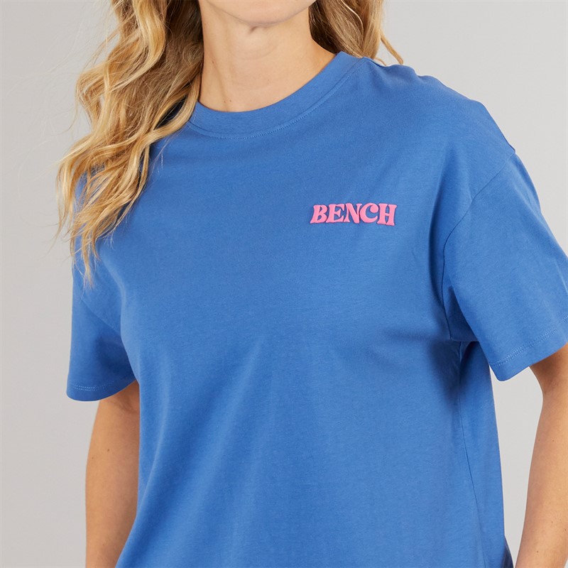 Bench Damen Dernia T Shirt Cobalt Blue