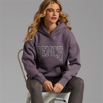 Bench Womens Riddy Oversized Hoodie Dusted Grapes
