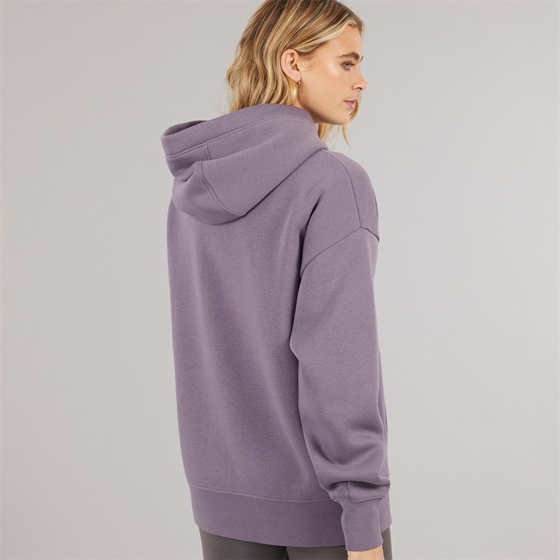 Bench Womens Riddy Oversized Hoodie Dusted Grapes