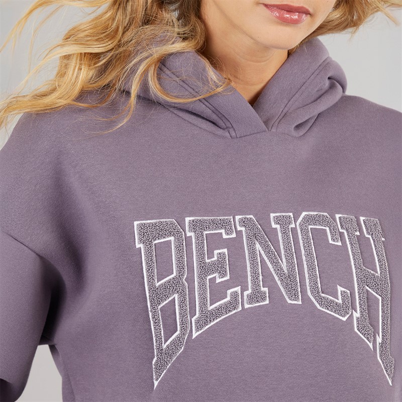 Bench Womens Riddy Oversized Hoodie Dusted Grapes