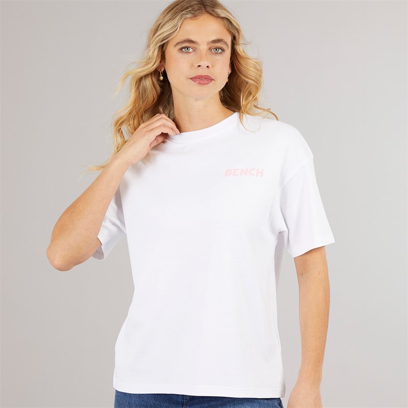 Bench Womens Kassa Oversized T-Shirt White