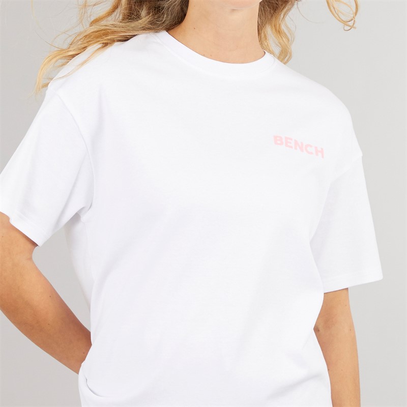 Bench Womens Kassa Oversized T-Shirt White