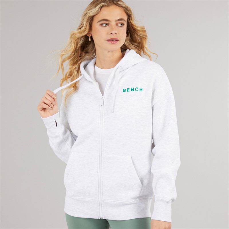 Bench Womens Catryn Hoodie Ice Grey Marl