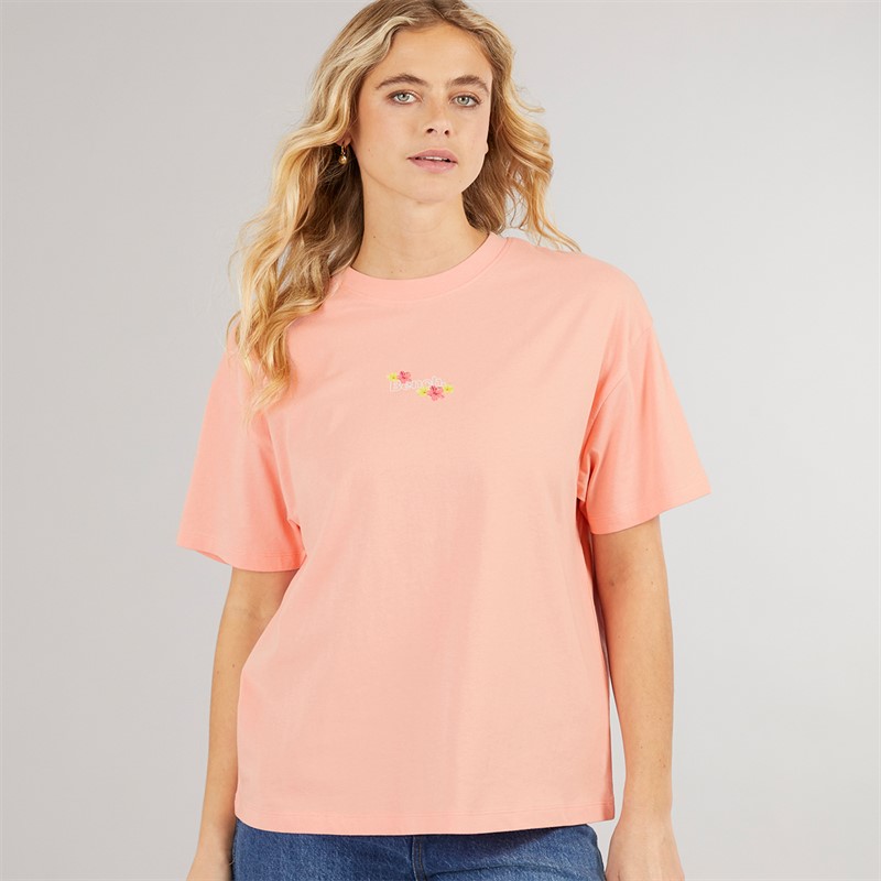 Bench Damen Craya T Shirt Pink Coral