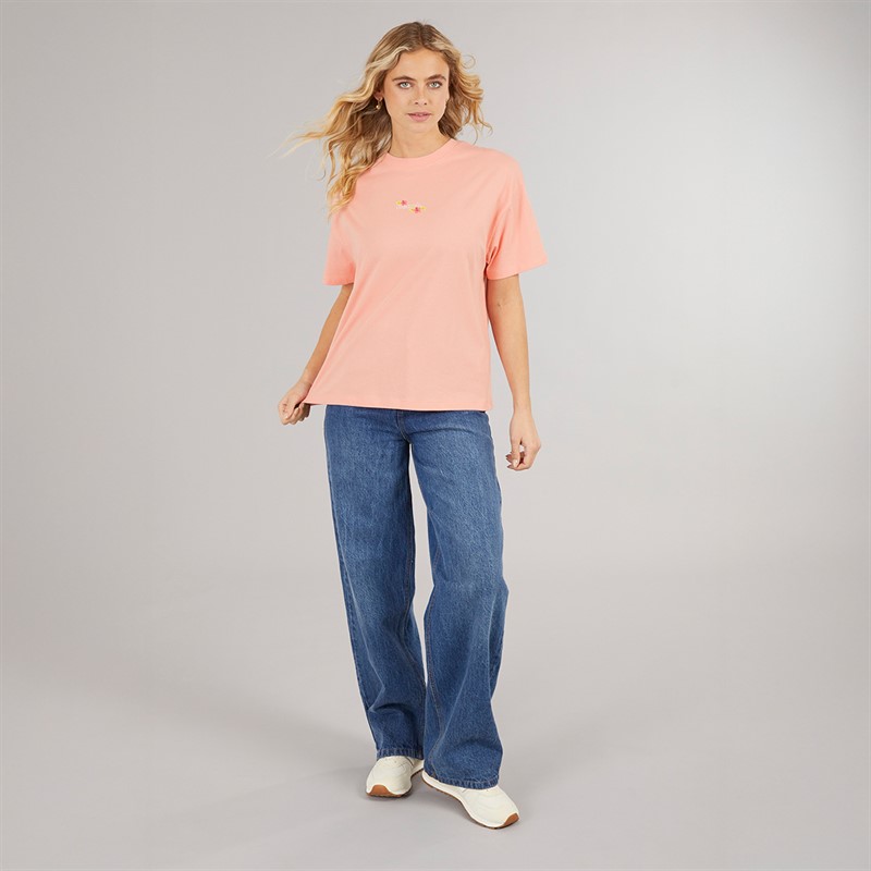 Bench Damen Craya T Shirt Pink Coral
