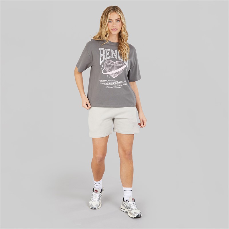 Bench Damen Jilen T Shirt Charcoal