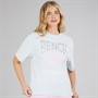 Bench Damen Jilen T Shirt Light Blue