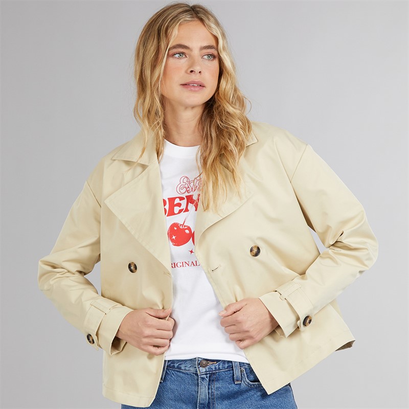 Bench Dames heuplengte trenchcoat Beige