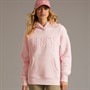 Bench Womens Riddy Oversized Hoodie Pink Frost