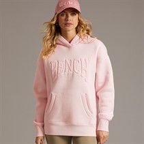 Bench Womens Riddy Oversized Hoodie Pink Frost