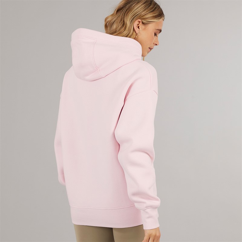 Bench Womens Riddy Oversized Hoodie Pink Frost