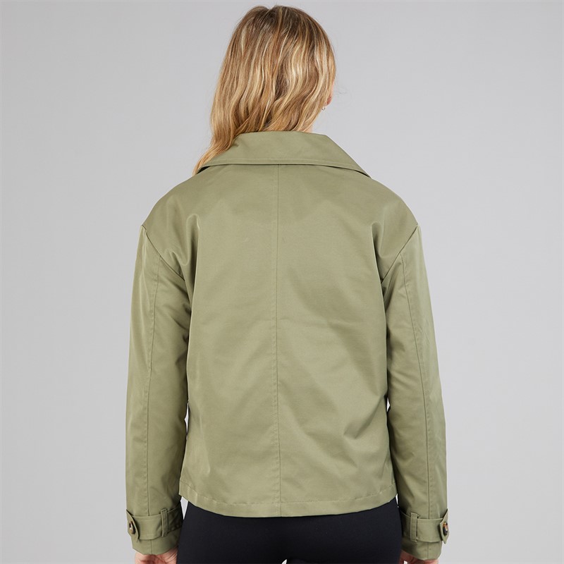 Bench Damen Hüftlange Trenchcoat Khaki