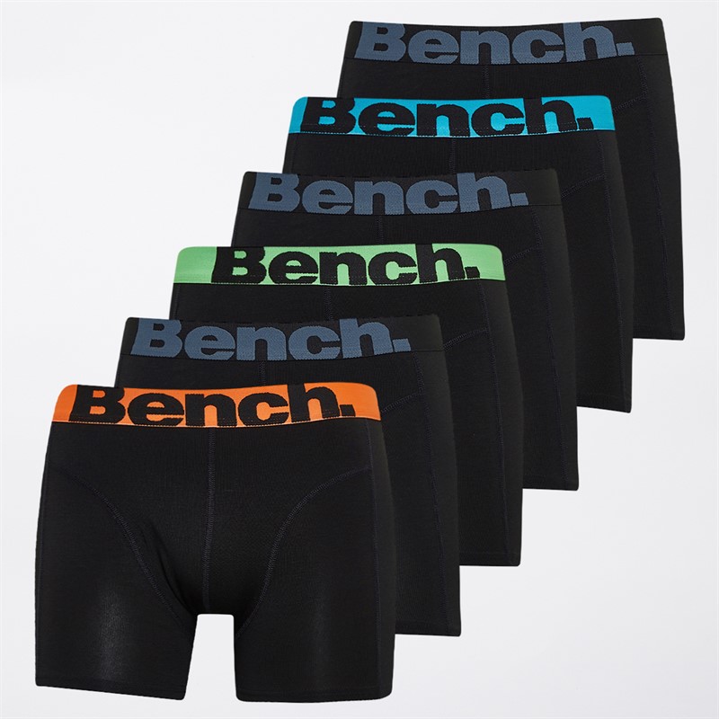Bench Mens Hozden Six Pack Bamboo Trunks Black - Size XL