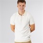 Bench Mens Totti Knitted Polo Shirt Ecru
