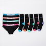 Bench Damen Siffrala Viererpack Slips und Fünferpack Socken Multipack Schwarz