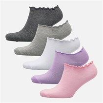 Bench Womens Jovita Five Pack Trainer Liners Mixed