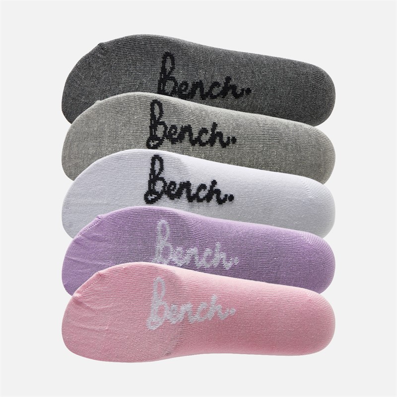 Bench Womens Jovita Five Pack Trainer Liners Mixed