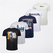 Bench Herren Aviona Fünferpack T-Shirts Mixed