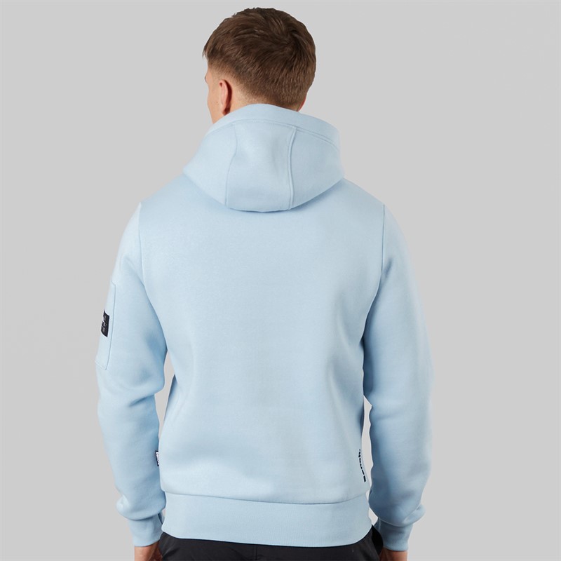 Bench Mens Mozoni Hoodie Blue Aura