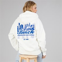 Bench Mens Lupera Zip Through Hoodie Off White