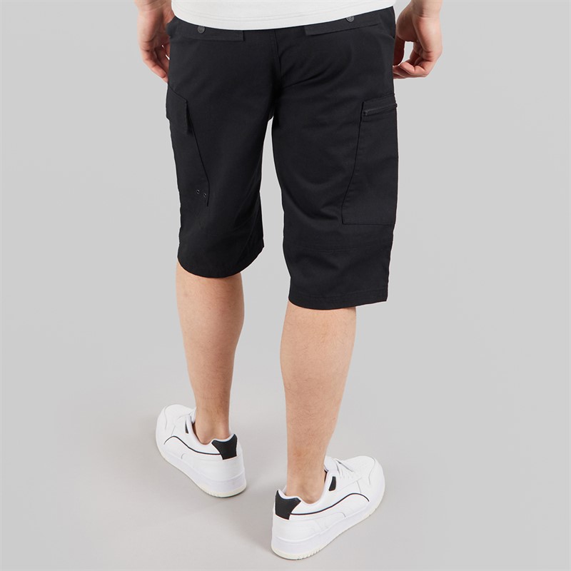 Bench Mens Avaros Cargo Shorts Black