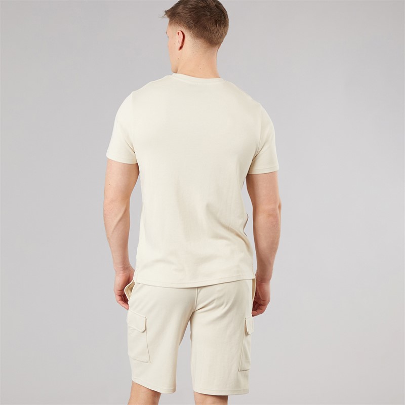 Bench Ensemble T-shirt et short Ludar Homme Ecru