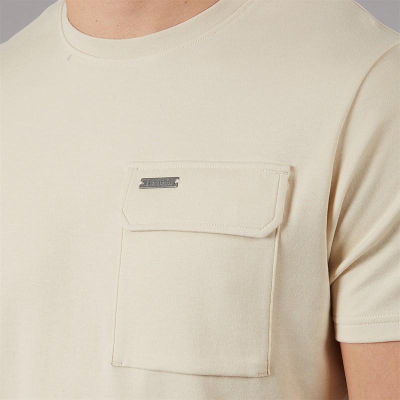 Bench Ensemble T-shirt et short Ludar Homme Ecru