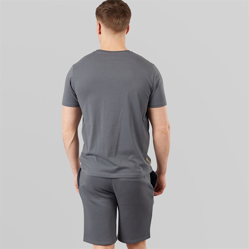 Bench Herre Nuvero T-shirt og shorts sæt Steel Grey