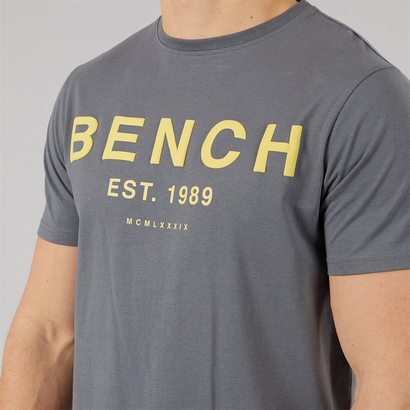 Bench Herre Nuvero T-shirt og shorts sæt Steel Grey