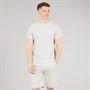 Bench Mens Varem T-Shirt And Shorts Co-Ord Set Set Frost Grey