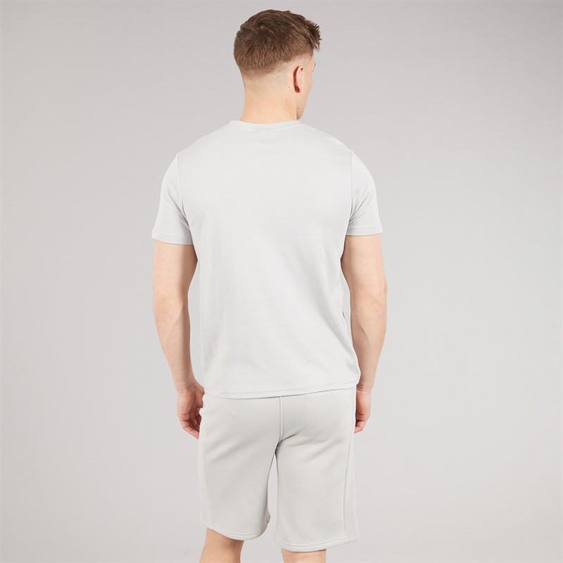 Bench Mens Varem T-Shirt And Shorts Co-Ord Set Set Frost Grey